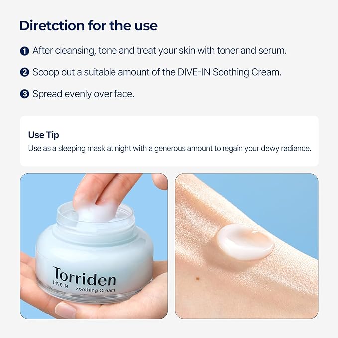 Torriden Dive-In Low Molecular Hyaluronic Acid Soothing Cream